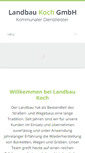 Mobile Screenshot of landbau-koch.de