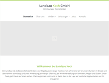 Tablet Screenshot of landbau-koch.de